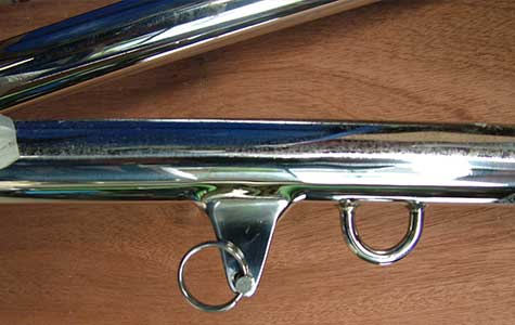 Stainless steel frames — designed & made in-house
