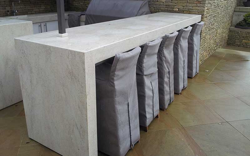 Outdoor seating covers
