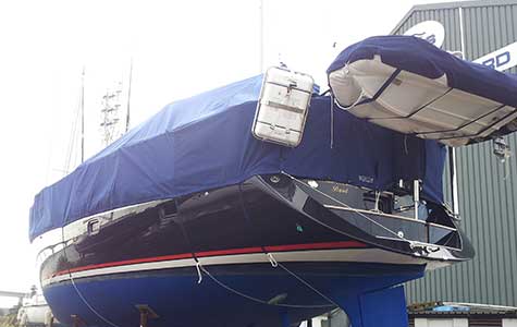 Yacht winter covers